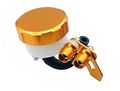 Gold Cnc Machined Brake Clutch Motorcycle Racing Master Cylinder Fluid Reservoir Tank Oil Cup For Yamaha Yzf R6 1999 2000 2001