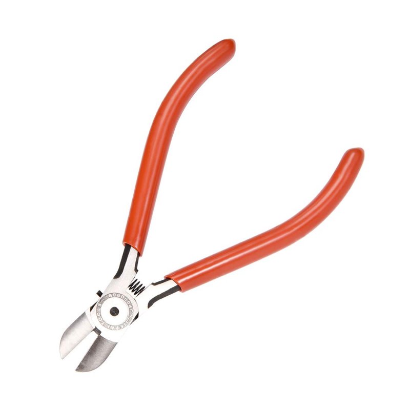 Diagonal Cutting Pliers 5 Inch Wire Cutter Side With Red Anti-slip Grip