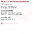 Vipmotoz Sequential Turn Signal For 2016-2023 Chevy Camaro 3-function Amber Red White Led Dark Smoke Rear Bumper Reflector
