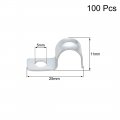 Uxcell 25 64 Emt One Hole Strap Pipe Zinc-plated Steel Reinforced Rib For Fixing On Various Surfaces 100pcs