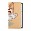 Yettasbin Cute Corgi Dog Car Registration Insurance Holder Auto Glove Box Organizer Wallet Leather Manual Folder For Driver S