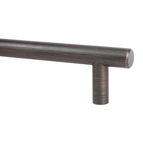 10 Pack Rok Hardware 5-1 32 128mm Center Oil-rubbed Bronze Contemporary Euro Style Solid Metal Kitchen Cabinet Drawer Door