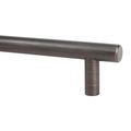 10 Pack Rok Hardware 5-1 32 128mm Center Oil-rubbed Bronze Contemporary Euro Style Solid Metal Kitchen Cabinet Drawer Door