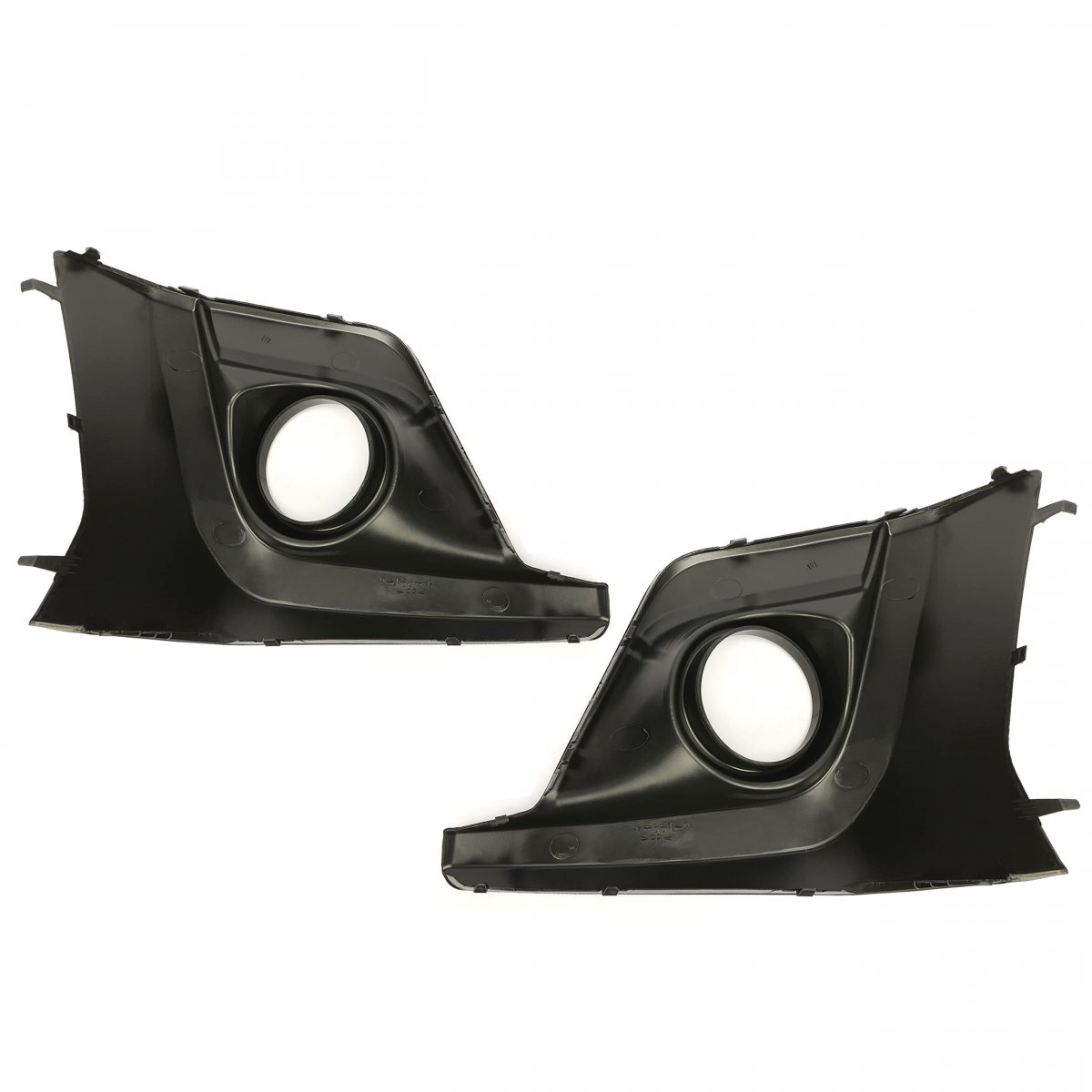 Hecasa Right And Left Fog Light Bezels For 2018-2020 Subaru Crosstrek Passenger Driver Side Lamp Trim Covers With Hole