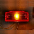 Niuparts 2 Pcs Of Behind Fender Cab Turn Signal Marker Light With Rubber Grommet Amber Fit International 9400 9200 8100 8200