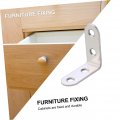 Gadpiparty 18pcs Right Angle Corner Code Metal Stand Heavy Duty Shelf Decorative Joint Bracket L Brackets Shelving Holder
