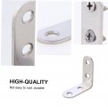 Gadpiparty 18pcs Right Angle Corner Code Metal Stand Heavy Duty Shelf Decorative Joint Bracket L Brackets Shelving Holder