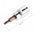 Uxcell 3 8-inch Drive X Fd4 Slotted Bit Socket S2 Steel Bits Cr-v Sockets 2-inch Length For Hand Use Only