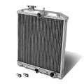 Full Aluminum 2-row 42mm Radiator Bundle With Purple Stay Mount Bracket Compatible Civic 92-00 Del Sol 93-97 Integra 94-01 Eg