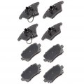 Ocpty Ceramic Brake Pads Front Rear Set 4pcs Fit For 2006-2013 Audi A3 Quattro 2008-2009 Tt 2009-2015 2005-2010 Volkswagen