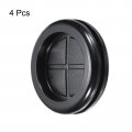 Uxcell Rubber Grommet Round Double-sided Mount Dia 40 Mm Id 35 For Wire Protection 4pcs