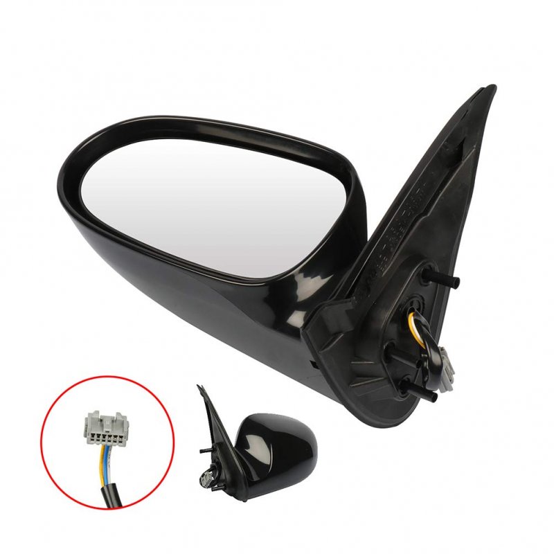 Driver Side View Mirror For 2000-2008 Nissan Sentra Black Smooth Power Non-folding Abs
