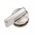 Uxcell Privacy Indicator Door Lock 52mm Dia Stainless Steel Indicating For Public Partition Toilet Restroom Bathroom 2pcs