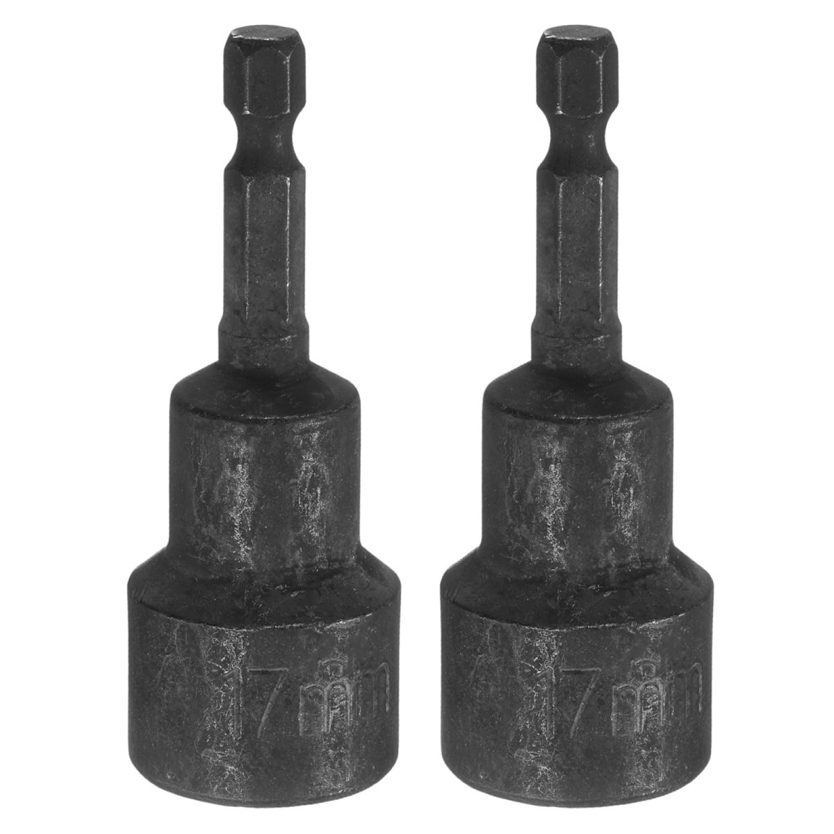 2pcs 1 4 Hex Shank 17mm Magnetic Socket 65mm Length Cr-v Steel Quick-release Power Nut Driver Set With Wrench Screw For Impact