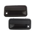 Exterior Door Handles For Gmc K2500 1998 Front Driver And Passenger Side Pair Black Textured Plastic Bezel Metal Lever 
