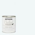 Rust-oleum 1 Qt Brands 2840 Linen White Chalked Ultra Matte Paint 30 Fl Oz Pack Of 1