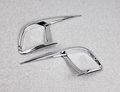 Generic Chrome Rear Fog Light Lamp Cover Trim Fit For Toyota Highlander 2015 2016 2017 