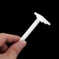 Uxcell 9mm Thread Square Shaped Toilet Seat Hinge Bolts Nuts White 2pcs