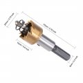 Uxcell 20mm Hss Drill Bit Hole Saw Stainless High Speed Steel Metal Alloy