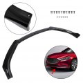 Ocpty 3pcs Car Front Bumper Spoiler Lip Fit For 2014-2018 Mazda M6 Automotive Splitter Kits