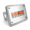 Ipick Image Made For Hemi Powered Logo Uv Graphic Brushed Silver Billet Aluminum 2 Inch Tow Hitch Cover Suv Truck