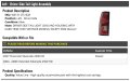 Left Driver Side Tail Light Assembly With Dark Trim Compatible 2004-2007 Chevy Silverado 2500 Hd Fleetside