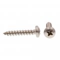 Prime-line Sheet Metal Screw Self-tapping Pan Head Phillips 10 X 1 In Grade 18-8 Stainless Steel Pack Of 100