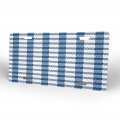 License Plate 6x12 Inches Gingham Blue Plaid Tartan Front Durable Automotive Metal Car Tag For Vehicle Sedan Suv