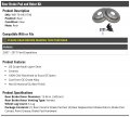 Rear Ceramic Brake Pads And Rotor Kit 6 Lug Compatible With 2007-2017 Ford Expedition