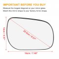 X Autohaux Car Rearview Right Side Without Heated Mirror Glass With Backing Plate 8793142890 For Toyota Rav4 2006-2011