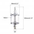 Uxcell Needle Valve Type Oil Cup G1 4 Thread 100ml Sight Gravity Drip Feed Oiler