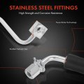 A-premium Front Driver Brake Hydraulic Hose Compatible With Ford And Lincoln Models Flex Taurus Mks Mkt Police Interceptor