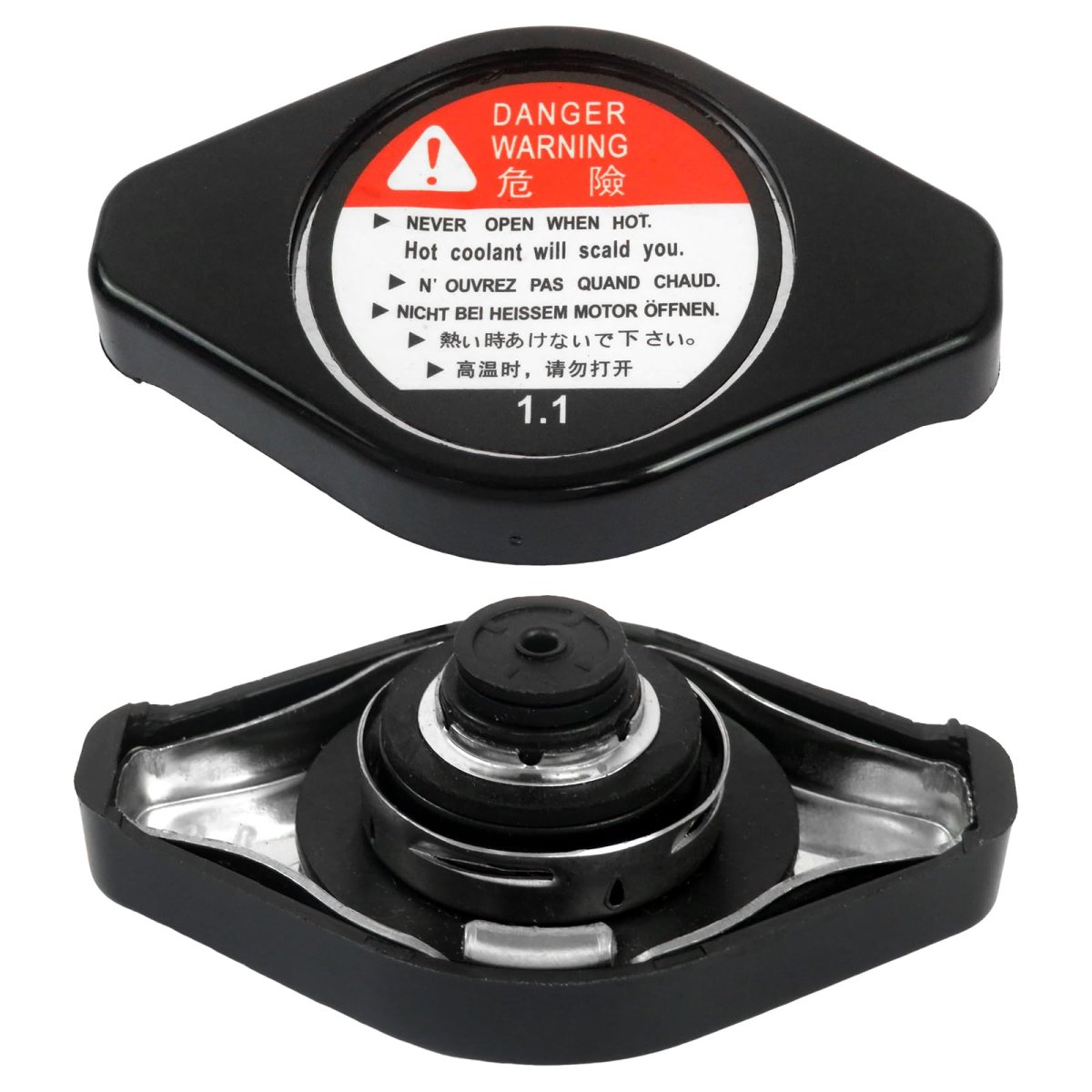 2 Piece Radiator Cap Replacement For Acura Integra 1994 To 2001 And Honda Civic Accord Odyssey Crv Part Number 19045-paa-a01