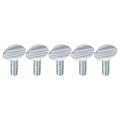 1 4-20 X 2 Thumb Screws 10pcs Carbon Steel Fully Thread Galvanized Finger Tight Racket Screw 