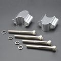 Silver 7 8 Handlebar Risers 30mm Height Mount Clamp Kit For Motorcycle Atv Kawasaki Honda Suzuki Yamaha Dirt Bike 