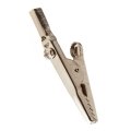 Alligator Clips Silver Steel Clamp 0 25 In Maximum Opening Size 1 5mm Amperage Alx-pau-mm-85652-cl360a50 Standard Style 