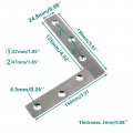 Repair Mending Bracket Plate Ulifestar Stainless Steel L Shape Flat Corner Brace For Wood Metal Fixing Joining Support Shelves