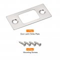 Uxcell Door Strike Plate 57mm X 25 5mm 201 Stainless Steel Latch Deadbolt For Frame Jamb Silver
