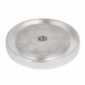 Uxcell 4pcs 75mm Dia 10mm Thickness M10 Thread Hollow Aluminum Disc Polished Finish