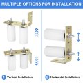 Slide Gate Guide Roller Set 4 In Nylon Rollers With L Rear Post Bracket Universal Sealed Ball Bearing Rolling For Sliding Doors