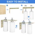 Slide Gate Guide Roller Set 4 In Nylon Rollers With L Rear Post Bracket Universal Sealed Ball Bearing Rolling For Sliding Doors