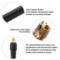 X Autohaux Stainless Steel 100cm 39 Tire Valve Connect Pipe Air Chuck Inflator Compressor Pump Extension Rubber Hose For Car