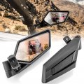 Weisen Utv Side Mirrors For 1 5 -2 Roll Bar Cage Mount Rear View Racing With 360 Adjustable Polaris Rzr Can Am Maverick X3 
