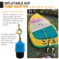 Blue Inflatable Pump Adaptor Compressor Paddle Board Adapter Multifunction Valve W 4 Air Nozzles For Boat Stand Up Inflatable