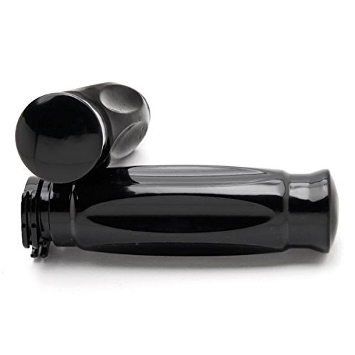 Krator Trhb116b Black Motorcycle Handlebar Shotgun Shell Custom Hand Grips Cruiser Chopper 1