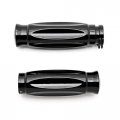Krator Trhb116b Black Motorcycle Handlebar Shotgun Shell Custom Hand Grips Cruiser Chopper 1