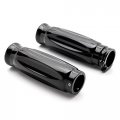 Krator Trhb116b Black Motorcycle Handlebar Shotgun Shell Custom Hand Grips Cruiser Chopper 1