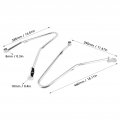 Akozon Saddle Bag Mount Brackets Left Right Motorcycle Saddlebags Bar Support Fit For Porsche T100 900 Si Er