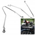 Akozon Saddle Bag Mount Brackets Left Right Motorcycle Saddlebags Bar Support Fit For Porsche T100 900 Si Er
