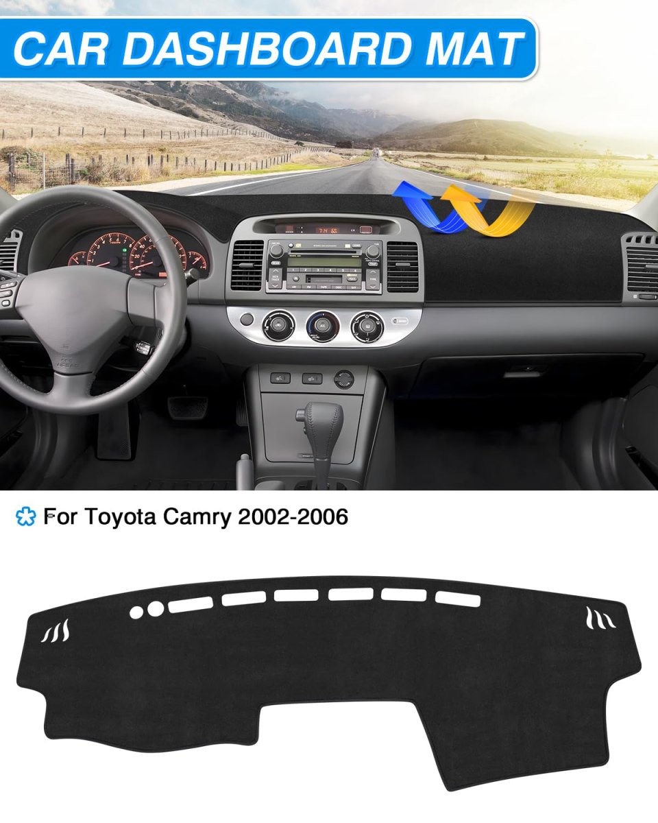 Cartist Dash Cover For Toyota Camry 2002 2003 2004 2005 2006 Accessories Dashboard Mat Non-slip Carpet Sunshield Glare Uv Rays